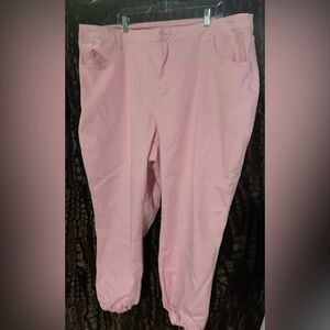 FTF Plus size pink denim joggers. Size 24. Worn once!  $15